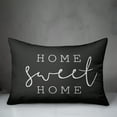 thumbnail image 2 of Creative Products Home Sweet Home Thin Script Black and White 14x20 Indoor / Outdoor Pillow, 2 of 2