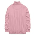 thumbnail image 5 of Comdrip Half Button Pullover Women, Ladies' Casual Button Pocket Stand Collar Fleece Lined Warm Sweatshirt Warm Pullover Tops Sweatshirts for Women Loose Fit Pink 2XL, 5 of 5