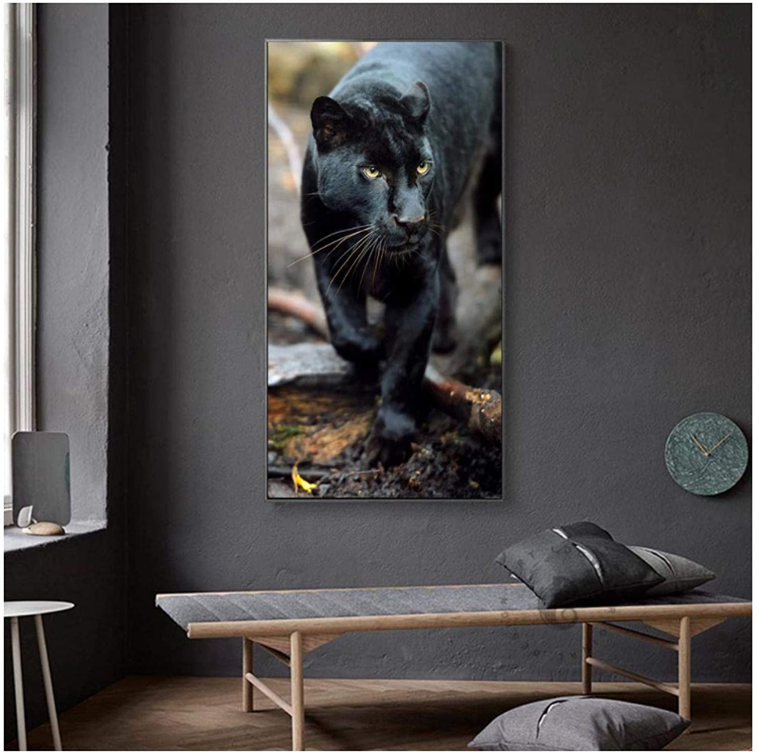 Black Panther Canvas Picture Poster Art 