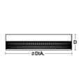 thumbnail image 3 of AFX Ash 16-inch Black and Gold LED Flush Mount, White Acrylic Shade, 3 of 3