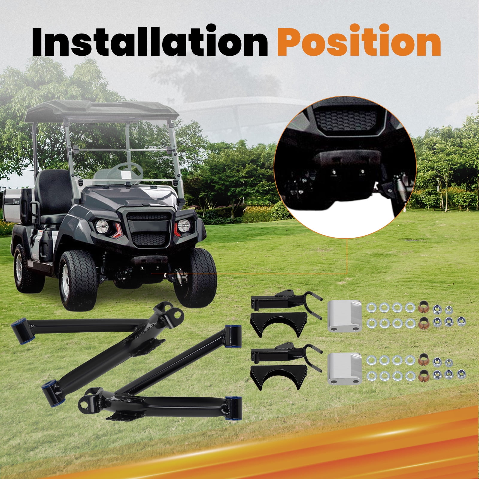 maXpeedingrods 6" A-arm Lift Kit for Yamaha Golf Cart G2 G9 Electric & Gas Model 1985-1995