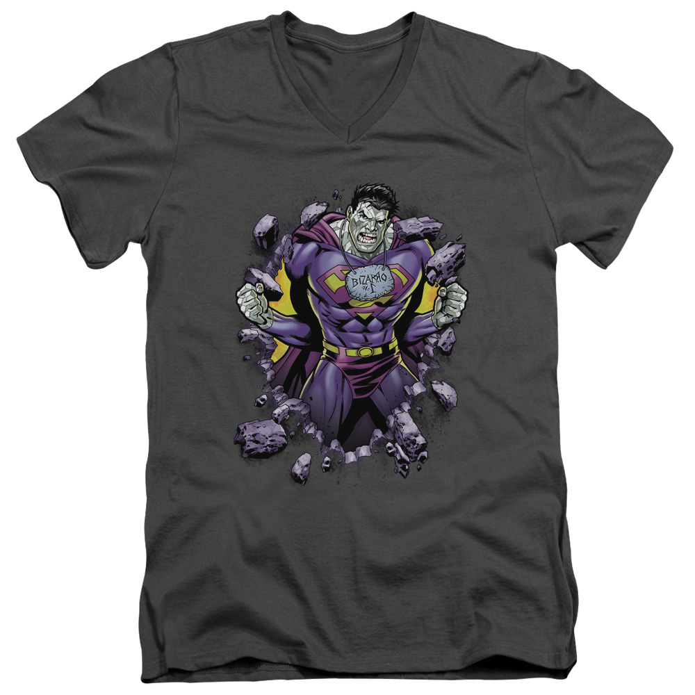 Superman - Bizzaro Breakthrough - Slim Fit V Neck Shirt - Medium