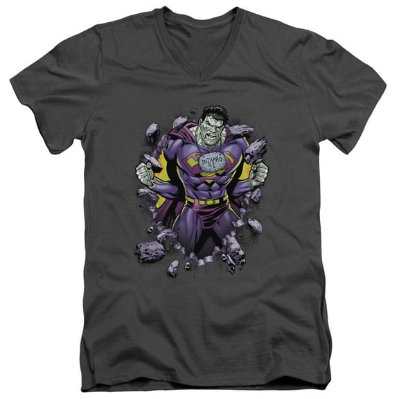 Superman - Bizzaro Breakthrough - Slim Fit V Neck Shirt - Small