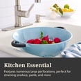 thumbnail image 2 of Farberware Soft Grips 5-Quart Colander Slate Blue, 2 of 12