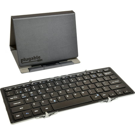 Plugable Bluetooth Full Size Travel Keyboard for Windows, Mac, Linux, and