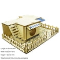 thumbnail image 1 of Wooden Hamster Hideout Creative Funny Villa Small Pet Hideout Hamster House, 1 of 10