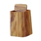 thumbnail image 3 of Cubo de basura decorativo creativo con forma de madera para polvo L con tapa, 3 of 9