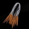 thumbnail image 2 of Miangastore Knitting Needles Set 18 Sizes Carbonized Circular Crochet Needles 80cm Smooth Comfortable To Use, 2 of 6