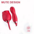 thumbnail image 4 of Xbonp Jouets Vibrateurs Roses pour Femmes, Vibrateur Point g 3 en 1 avec Gode Vibrant Rouge, 4 of 5