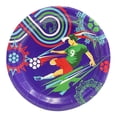 thumbnail image 1 of Platos de cartón Great Value diseño mundial azul 10 piezas, 1 of 4