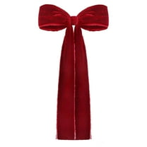 Large Velvet Staircase Bow for Holiday Party with Elegant Tassels Ideal for Indoor Decor and Special Events