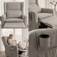 thumbnail image 4 of Sillon Reclinable Giratorio Con Mecedora Möma Nido Gris Claro, 4 of 7