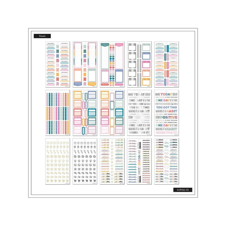 Essentials Tracker & Checklist Classic Stickers, Productivity Theme, 990/Pack Essentials Tracker & Checklist Classic Stickers, Productivity Theme, 990/Pack