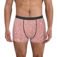 thumbnail image 2 of Goofa Rose Gold Pink Glitter Printed Men's Boxer Briefs Underwear, Moisture-Wicking Underwear, Trunk,Soft and Breathable Cotton Underwear-X-Large, 2 of 9