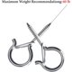thumbnail image 3 of Paquete de 22 ganchos de tornillo con hebilla de seguridad para Año Nuevo, hogar, garaje, fiestas (plata) Kuyhfg Bienvenido a Kuyhfg, 3 of 5