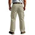 thumbnail image 5 of Cargo Pants for Men Elastic Waist Work Pants with Drawstring Multi Pockets Hiking Lightweight Tactical Trousers Beige L, 5 of 9