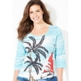 thumbnail image 4 of Catherines Women's Plus Size 3/4 Sleeve Seasonal Tee, 4 of 4