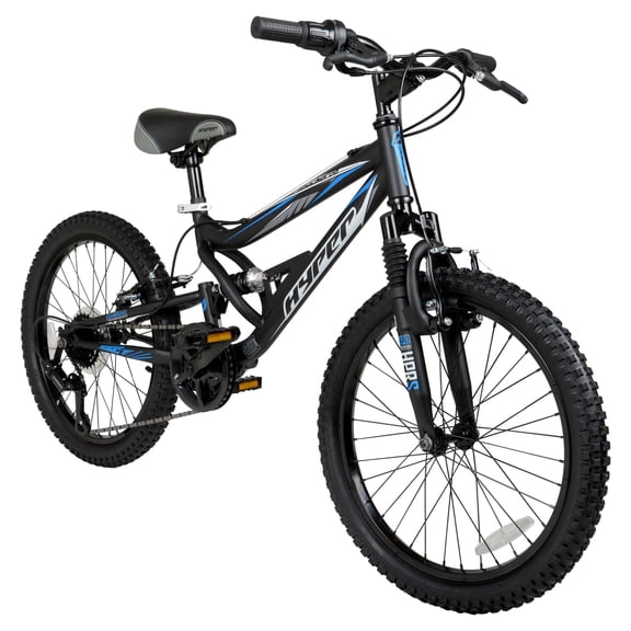 Hyper Bicycles Shocker Mountain Bike, 20" Wheels, Kids Age Group 8-13 Years, Black, Child