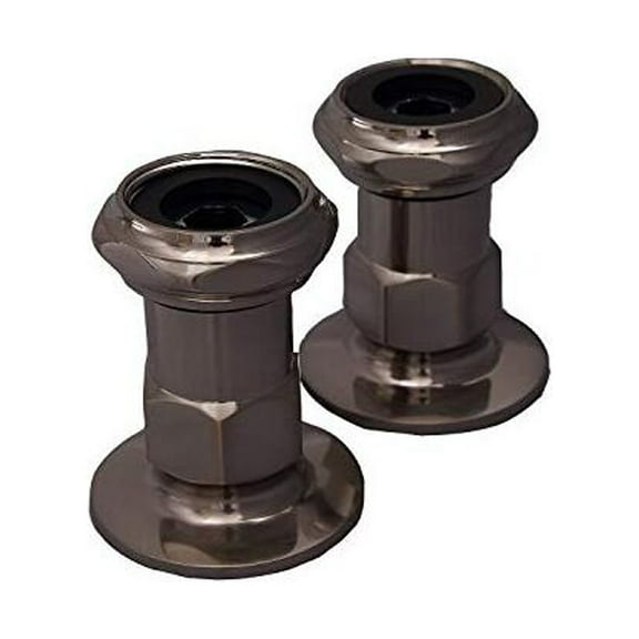 Barclay 4505S-BN Straight 1/2" Wall Mount Coupler, 1-3/4" Long