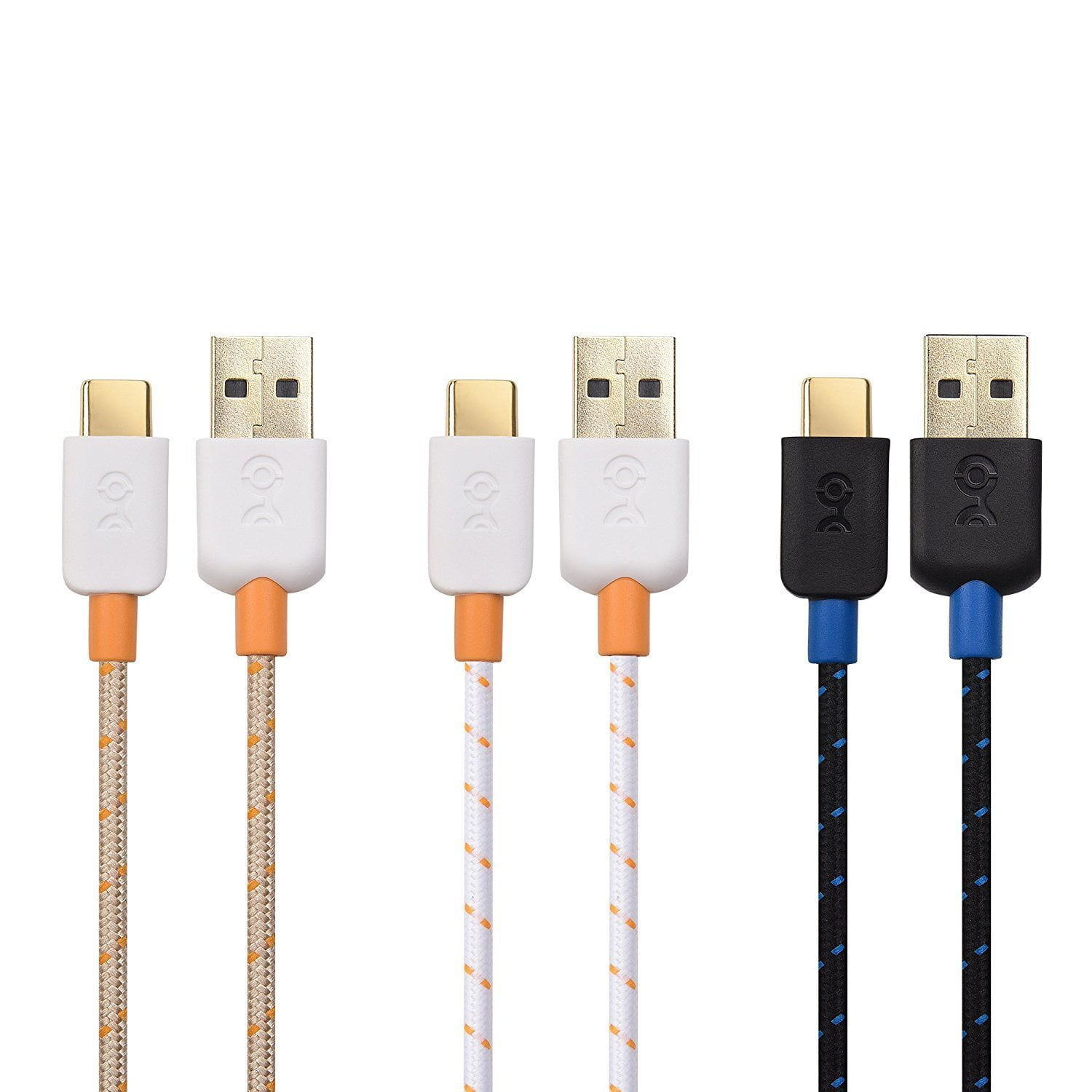 Cable Matters 3Color Combo Pack USBC Cable (USB A to USB C Cable