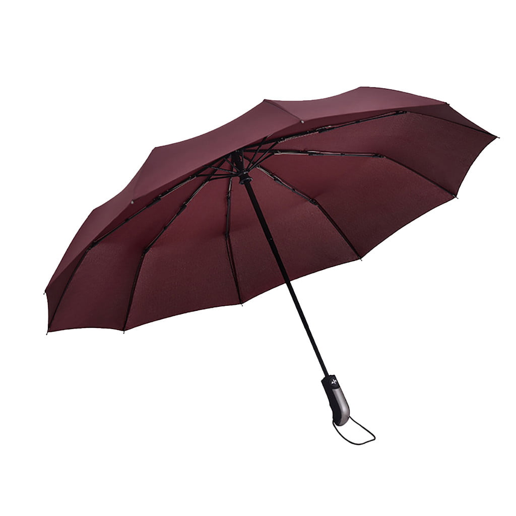 Compact Lion King Travel Umbrella,Auto Open & Close Folding Windproof Umbrella For Car Travel Men Women 