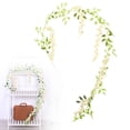 thumbnail image 2 of 6.23 FT Wisteria Hanging Flowers Wisteria Flowers Vine Garland Fake Greenery Silk Hanging Flower Vines Artificial Wisteria Vines Silk for Wedding Arch Decoration Party Garden, 2 of 8