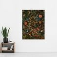 thumbnail image 2 of Birds on Blooming Trees in Spring Modern Folk Art Extra Large XL Wall Art Poster Print, 2 of 3