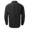 thumbnail image 5 of Male Plush Loose Fitting Retro Long Sleeved Work Clothes Denim Shirt Jacket, 5 of 5