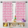 thumbnail image 5 of Blackout Kids Curtains,Pink Bows and Baseballs Pattern Childrens Insulated Curtains Set Of 2,Bedroom Essentials,Toddler Room Decor 42"x54", 5 of 5