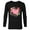 Black, variant on Princess Family Heart Bro of the Birthday Kid - Long Sleeve T-Shirt for Men - Customized-Black