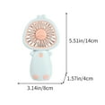 thumbnail image 3 of Kids Cute Duck Mini Handheld Fan - USB Rechargeable, 3 Speeds, Portable for Travel, Camping, & More - Perfect Summer Gift, 3 of 6