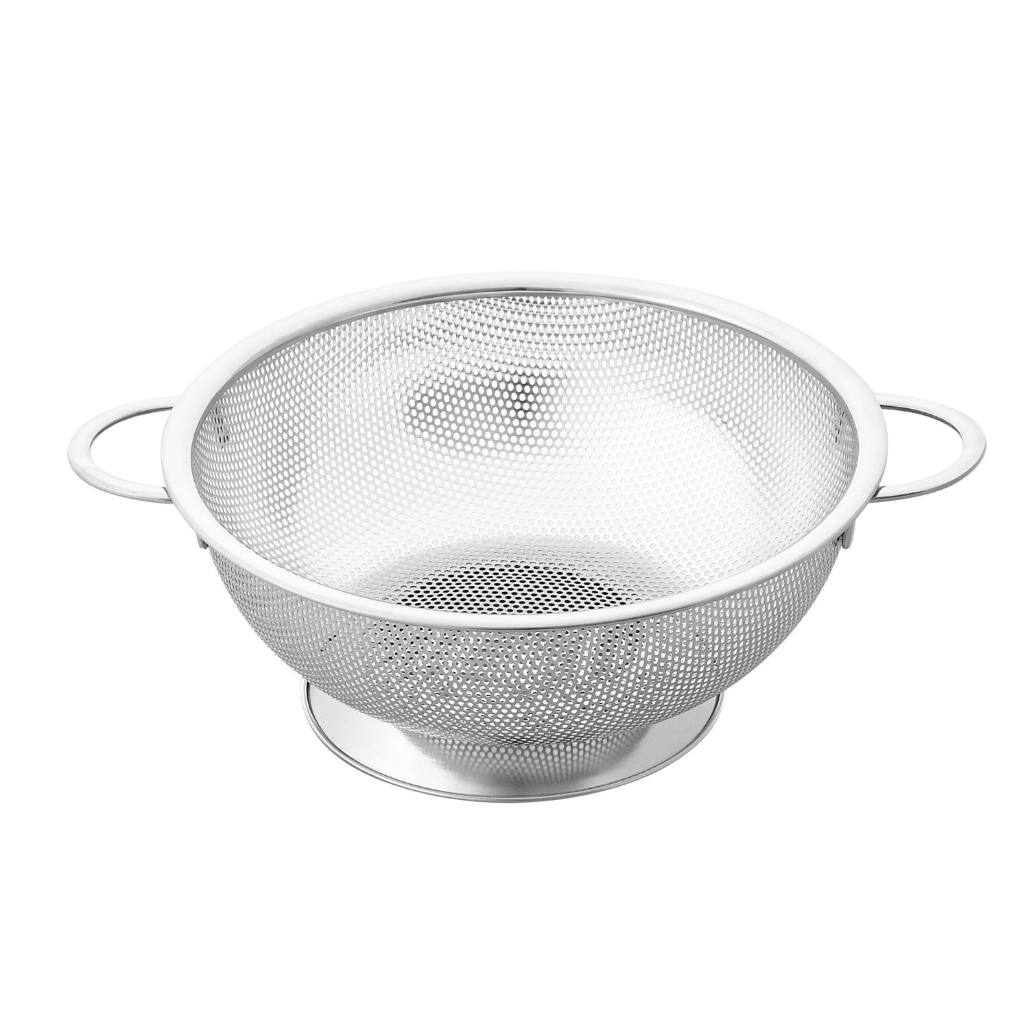 Cook N Home 3 Quart Micro Perforated Colander, Stainless Steel