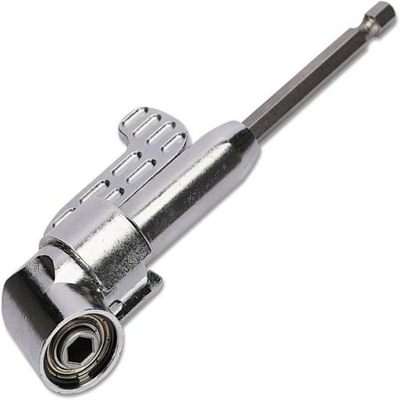 

HYCGKJ Convenient and dependable set of 2 essential tools: Flexible 105 degree right angle drill adapter and versatile hex shank screwdriver angled bit holder. This kit includes 1 long an
