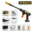thumbnail image 1 of 200Bar High Pressure Car Wash Washer Gun Foam Generator Water Gun Spray Cleaner Car Washing Machine for 18V Battery ,Easy Use, 1 of 7