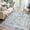 Blue, variant on Garvee 2'x6' Hallway Runner Rug Vintage Floral Distressed Runners Non-Slip Bedroom Runner Rugs for Laundry Room, Gray
