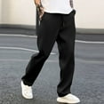 thumbnail image 4 of Sweatpants for Men 2025 Elastic Waist Drawstring Loose Straight Leg Joggers with Pockets Mens Casual Pants Trousers, 4 of 8