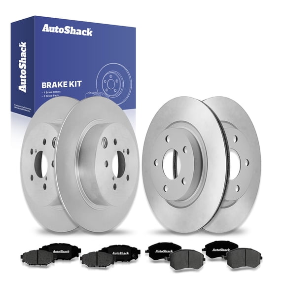 AutoShack Front & Rear Brake Rotors & Premium Pads for Subaru, Impreza 2012-2016, AWD H4 2.0L