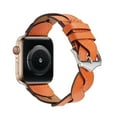thumbnail image 7 of Allytechgroup Watch Band Compatible with Apple Watch Band 41mm 40mm 38mm iWatch Series 9/8/SE/7/6/5/4/3/2/1, Braid Stylish Design Wrist Band for Women, Orange, 7 of 7