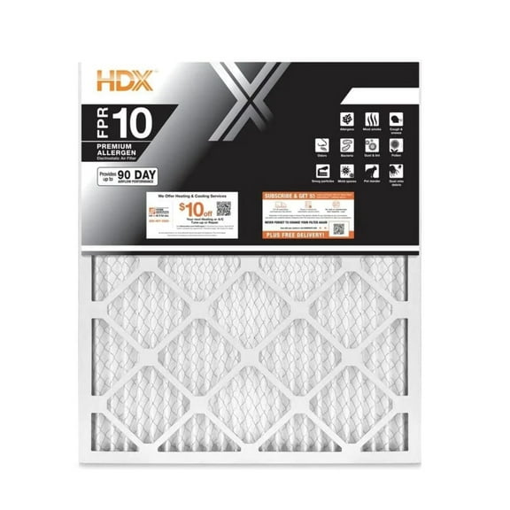 HDX 14 in. x 20 in. x 1 in. Elite Pleated Air Filter FPR 10 (14x20x1)