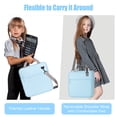 thumbnail image 6 of MoKo Zipper Binder, 2 inch 3 Ring 500 Sheet Capacity Multi-Pocket School Binder, Blue, 6 of 8