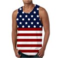 thumbnail image 1 of Tanques para Hombre de Verano Suelto Chaleco Impresión Deportivo Cuello Redondo, Camisa sin Mangas Casual para Al Aire Libre Y Diario, 1 of 6