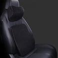 thumbnail image 1 of Memory Foam Lumbar Support Pillow Orthopedic Back Cushion for Car Office Seat-black-, 1 of 5