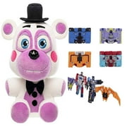 Five Nights at Freddy's Pizza Simulator - Helpy Collectible Figure + Transformers Micromaster WFC-GS10 1.5-inch Soundwave Spy Patrol 3rd Unit 4-Pack, Pack of 2
