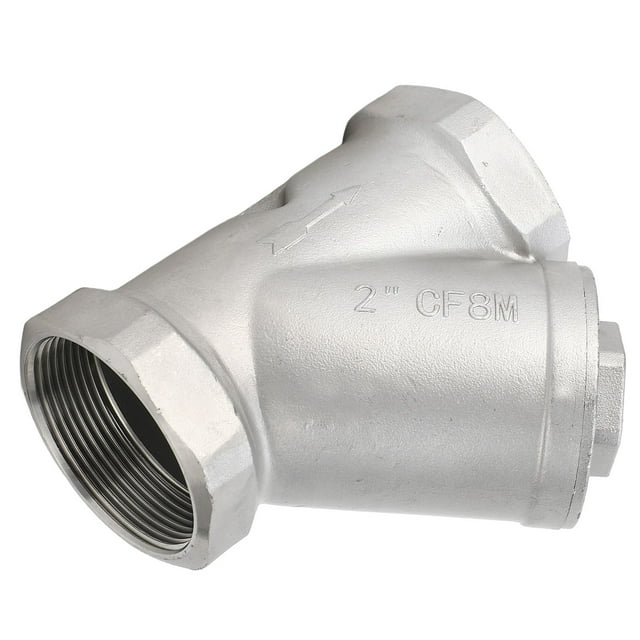 Filtro tipo Y de acero inoxidable de 2 pulgadas DN50, accesorio para agua, petróleo y gas.