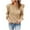 Khaki, variant on Utoimkio Women's Crewneck Sweaters Cable Knit Long Sleeve Ruffled Pullover Sweaters Fall Loose Fit Pullover Tops for Women