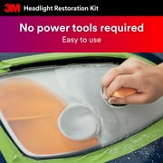 3M Automotive Headlight Restoration Kit, Restore and Protect, Clear, 1 Pack