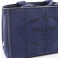 thumbnail image 5 of Pre-Owned Prada Canapa Tote Bag, Canvas, Women's, Blue, 1BG439, 5 of 10