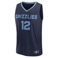 thumbnail image 2 of Youth Fanatics Ja Morant Navy Memphis Grizzlies Fast Break Replica Player Jersey - Icon Edition, 2 of 3