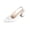 Beige, variant on Women Slingback Pumps Pointed Toe Bowtie Block Heel Summer Dress Shoes Fashion Office Ladies High Heels Elegant Evening Party Pumps