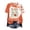 Orange, variant on enyan Women Halloween Shirt Cute Fall Shirt Funny Print Letter Autumn Festival Short Sleeve Tee Tops Women Halloween Tshirt(Navy,S)